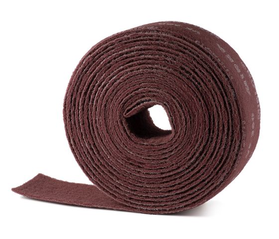 Скотч брайт MIRKA Mirlon рулон красный 115 мм x 10 м Very Fine №2