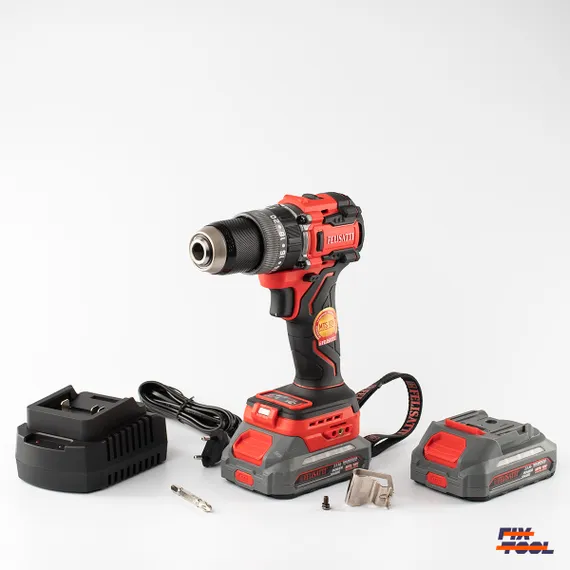 Набор аккумуляторного инструмента FELISATTI 18V (4 в 1): УШМ, шуруповерт, перфоратор, фонарь