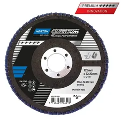 Круг лепестковый торцевой Norton Quantum 125x22 R996 P40