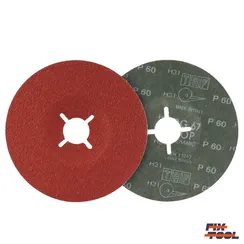 Круг фибровый 125 мм x 22 мм P60 TAF керамика - 25 шт/уп