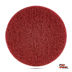 Круг скотч-брайт нетканый 125 мм Fix-Tool Medium pro P120 10 шт/уп