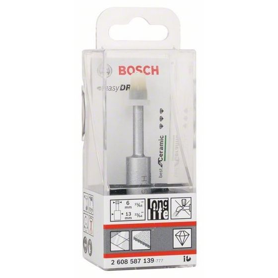 Алмазное сверло по керамограниту Bosch 6x33 мм EasyDry для сухого сверления 2608587139 №2 Алмазное сверло по керамограниту Bosch 6x33 мм EasyDry для сухого сверления 2608587139 №2