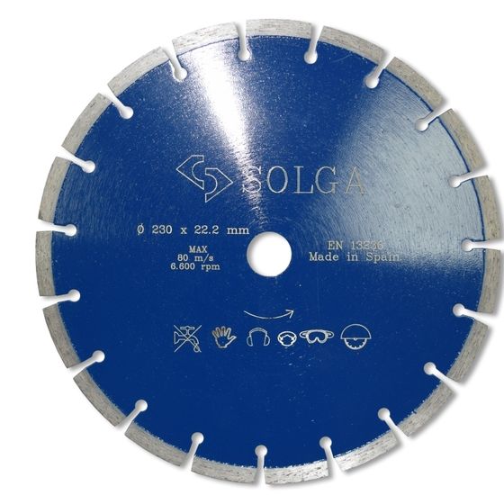 Диск алмазный Solga Diamant Professional 230х22,23 мм железобетон 13703230 №1