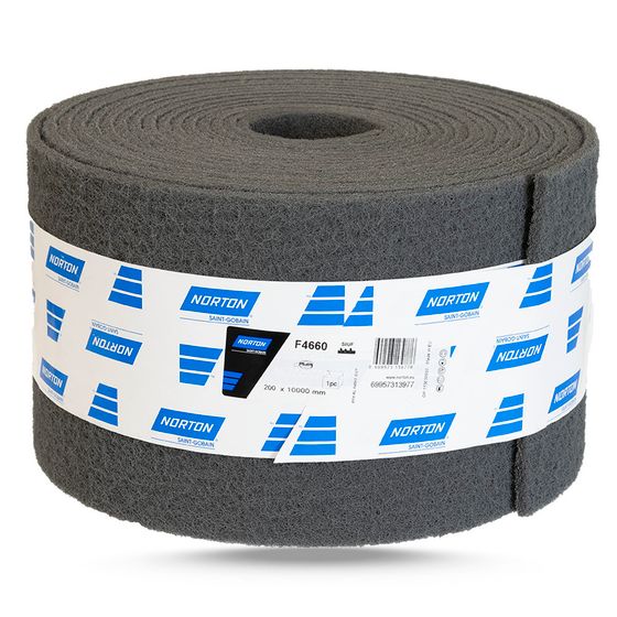 Скотч брайт Norton рулон серый 200 мм x 10 м Ultra Fine №2 Скотч брайт Norton рулон серый 200 мм x 10 м Ultra Fine №2
