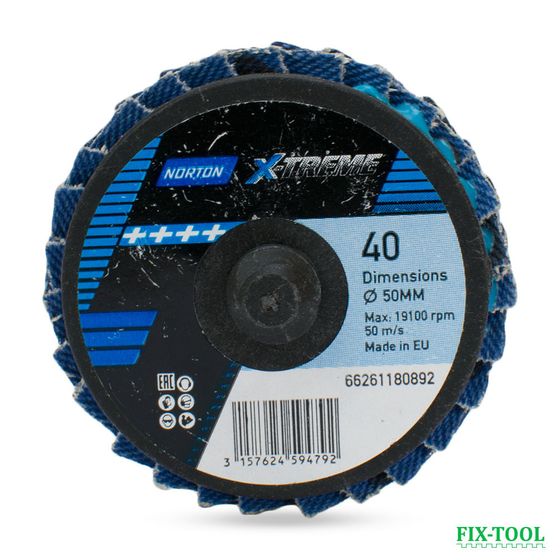 Лепестковые прямые круги Norton X-TREME TR 50 мм P40 №1