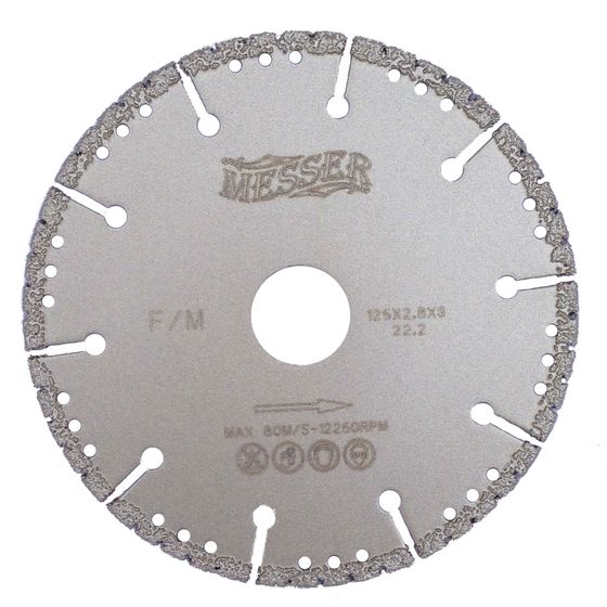 Диск вакуумный по металлу MESSER F/M, сухой, 125x22 01-61-125 №1