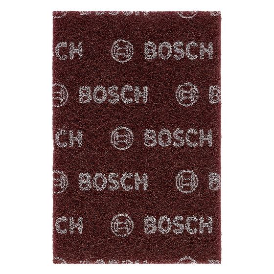 Скотч брайт BOSCH лист бордовый 152 x 226 мм Medium №1