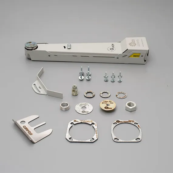 Полный комплект насадки для болгарки, все детали пронумерованы