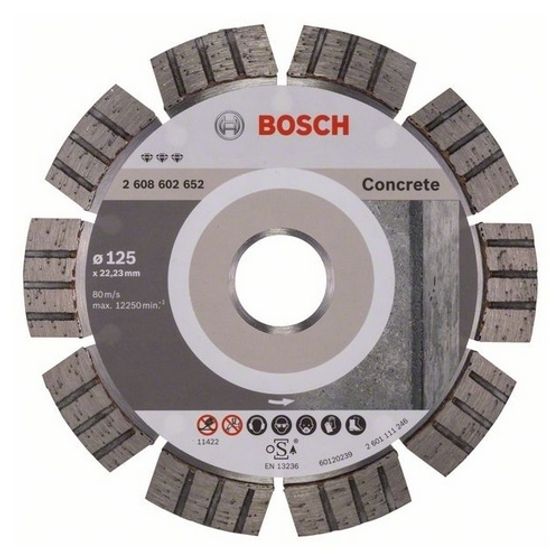 Алмазный диск Bosch Best for Concrete 125х22,23 мм 2608602652
