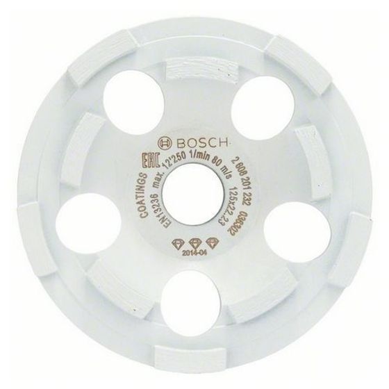 Алмазная шлифовальная чашка 125 мм Bosch 2608201232 №1