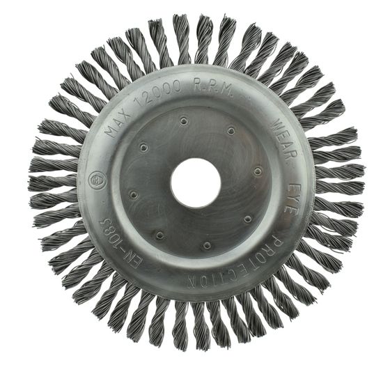 Щетка дисковая витая Fix Steel 150 x 6 x 22,2 мм ворс сталь №1