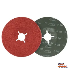 Круг фибровый 125 мм x 22 мм P36 TAF керамика - 25 шт/уп