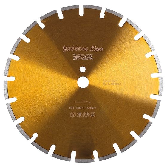 Алмазный диск по асфальту MESSER 350х25,4 мм Yellow Line 01-12-351 №1