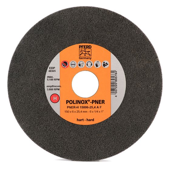 Круг прессованный нетканый PNER-H 150х6х25,4 A F №1