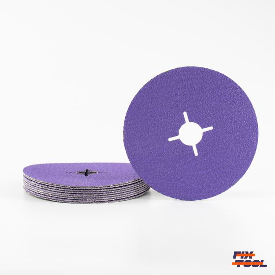 Круг фибровый Bora 9 P60 125 мм х 22 мм - 10 шт/уп №1