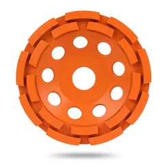 Алмазная шлифовальная чашка 125 мм по бетону и граниту двухрядная MESSER B/S