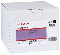 Скотч брайт Bosch круг серый 150 мм Velcro Ultra Fine