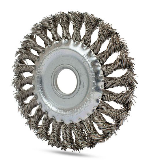 Щетка дисковая витая Fix Inox 125 x 13 x 22,2 мм ворс нержавеющая сталь №1