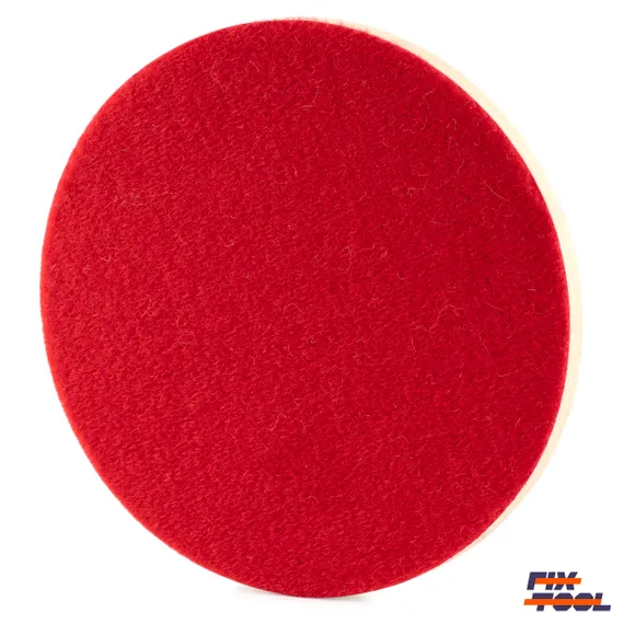 Фото полировального круга войлочного Fix-Tool 150x10 мм со стороны липучки