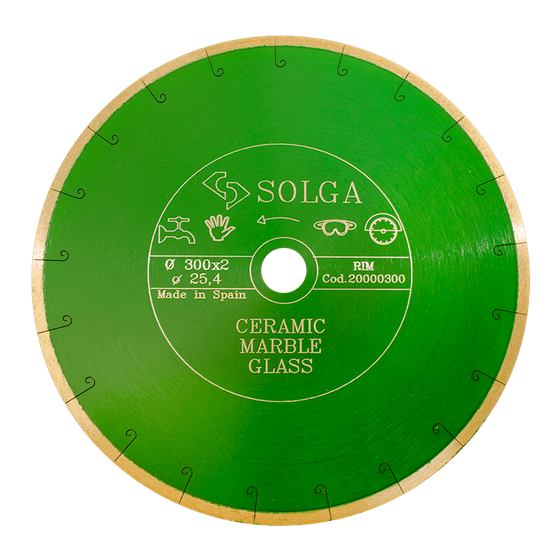 Алмазный диск по керамограниту 300х25,4 мм Solga Diamant CERAMICS MARBLE №1