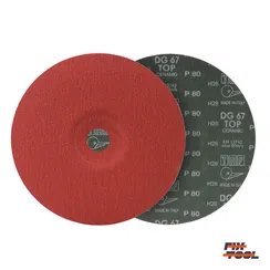 Круг фибровый 180 мм x 22 мм P80 TAF керамика - 25 шт/уп