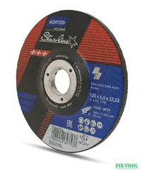 Зачистной круг по металлу Norton StarLine 125x6,0x22.23 мм