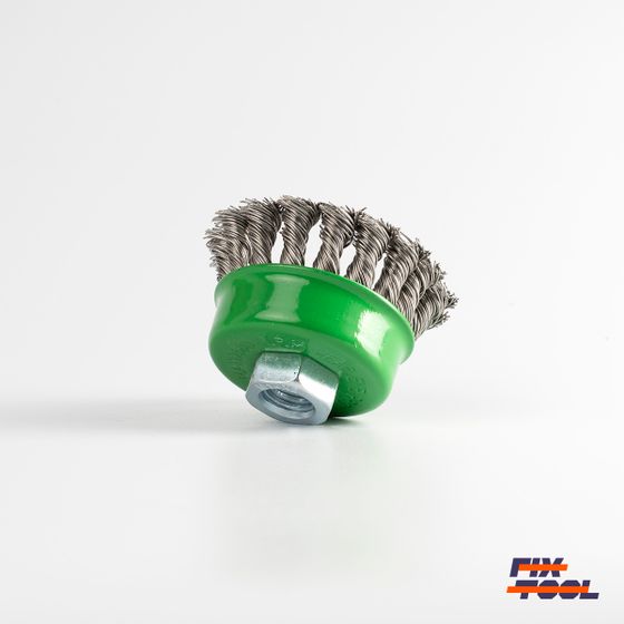 Щетка чашечная 65xМ14 Fix Inox ворс нержавеющая сталь 0,50 мм №1
