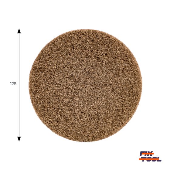 Круг скотч-брайт нетканый 125 мм Fix-Tool Extra Fine P160 10 шт/уп №2 Круг скотч-брайт нетканый 125 мм Fix-Tool Extra Fine P160 10 шт/уп №2