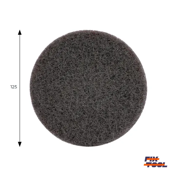 Фото №2 Круг скотч-брайт нетканый 125 мм Fix-Tool Ultra Fine P600