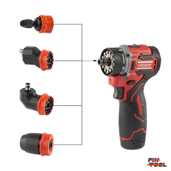 Шуруповерт FELISATTI FT19026 12В с 4 насадками, кейс, 2 аккум. 2.0Ач №3 Шуруповерт FELISATTI FT19026 12В с 4 насадками, кейс, 2 аккум. 2.0Ач №3