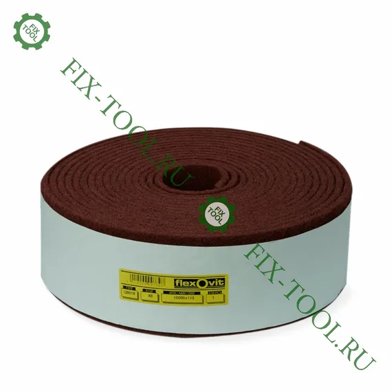 Скотч брайт FLEXOVIT рулон красный
