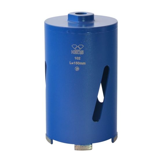 Алмазная коронка по бетону KEOS (сухой рез) М16 102/150мм №1