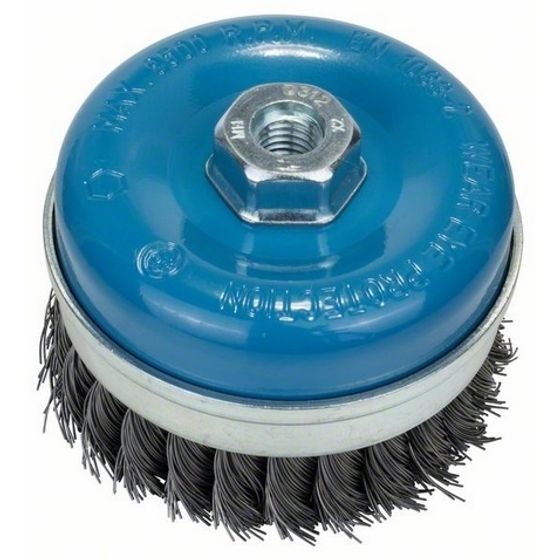 Чашечная щетка BOSCH M14 0.5 x 100мм пучки сталь 2608622010 №1