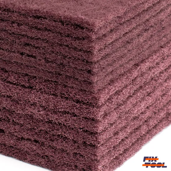 Фото листов из набора скотч брайт FB №6 крупным планом