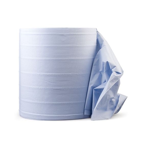 Бумажная салфетка MULTIWIPE 2-слойная рулон 1000шт 33х35см синяя