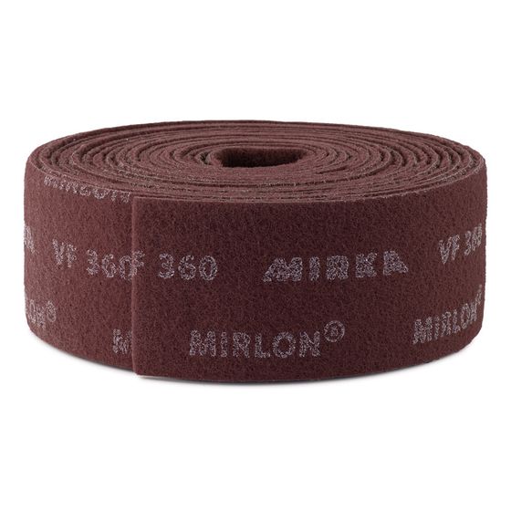 Скотч брайт MIRKA Mirlon рулон красный 115 мм x 10 м Very Fine №1