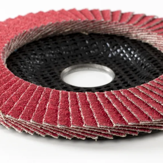 Круг лепестковый торцевой 125x22 мм V P60 FB PRO крупным планом