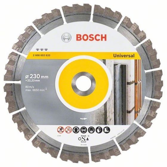 Алмазный диск Bosch Best for Universal 230х22,23 мм 2608603633