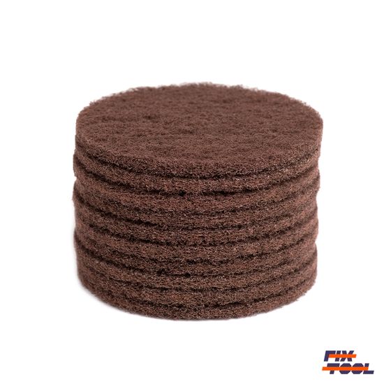 Круг скотч-брайт нетканый 125 мм Fix-Tool Very Fine P320 10 шт/уп №3 Круг скотч-брайт нетканый 125 мм Fix-Tool Very Fine P320 10 шт/уп №3