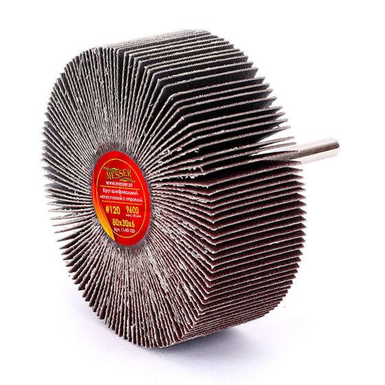 Шлифовальный валик 80x30x6 мм Messer лепестковый P120 №1