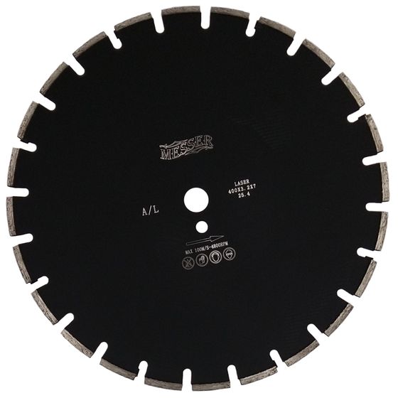 Алмазный диск по асфальту 400х25,4 мм MESSER A/L 01-12-400 №1