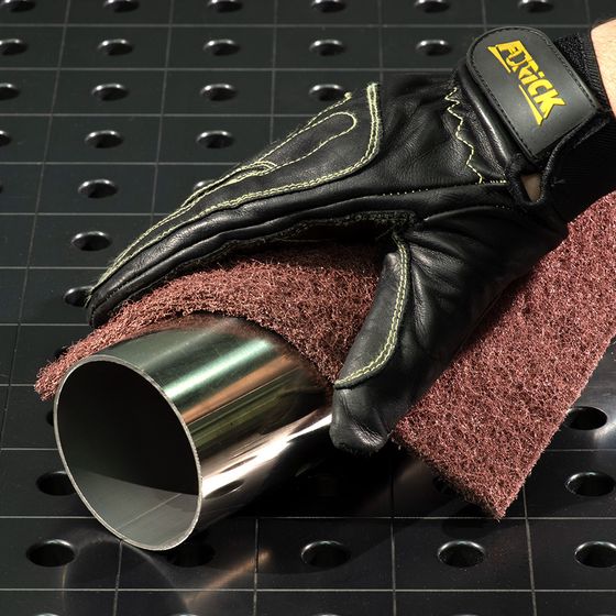 Скотч брайт FB лист красный 158 мм x 224 мм Coarse P80 №2