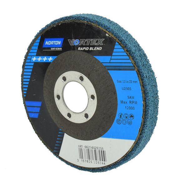 Круг прессованный нетканый Norton BearTex Vortex Rapid Blend 115x13x22 мм 5АМ №1
