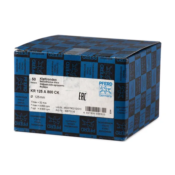 Упаковка шлифовальных кругов на липучке зернистость Р800 42870116