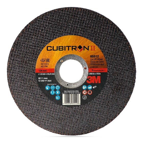 Круг отрезной Cubitron II, Т41, 125 мм x 1,0 мм x 22,23 мм, A60 №1