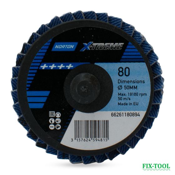 Лепестковые прямые круги Norton X-TREME TR 50 мм P80 №1