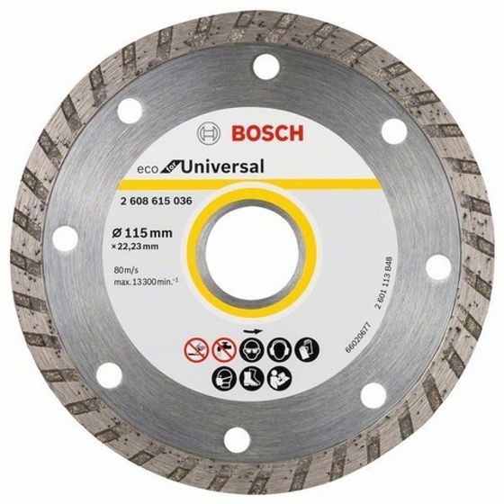 Алмазный диск Bosch ECO Universal Turbo 115х22,23 мм 2608615036