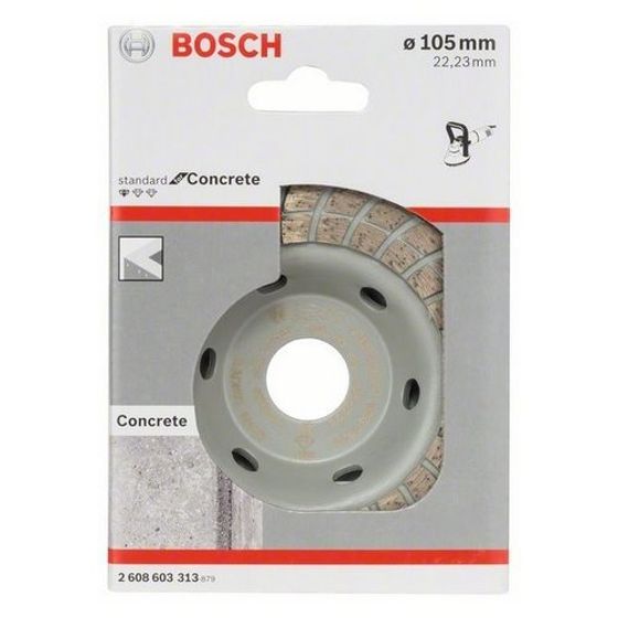 Алмазная чашка по бетону Bosch Turbo 105 мм 2608603313 №2 Алмазная чашка по бетону Bosch Turbo 105 мм 2608603313 №2