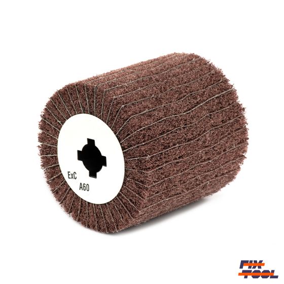 Шлифовальный валик комбинированный Fix-Brite 100x100x19 Extra Coarse A + P60 №3