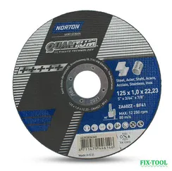 Отрезной круг Norton Quantum 125x1x22,23 мм 66252836340